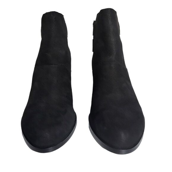 Eileen Fisher Tote Bootie Black Suede Lace Up Side Size 10 - Picture 4 of 13